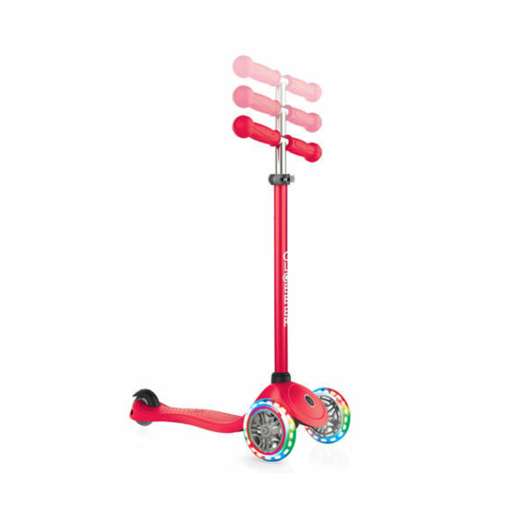 Globber - Patinete Primo Plegable Luces Rojo