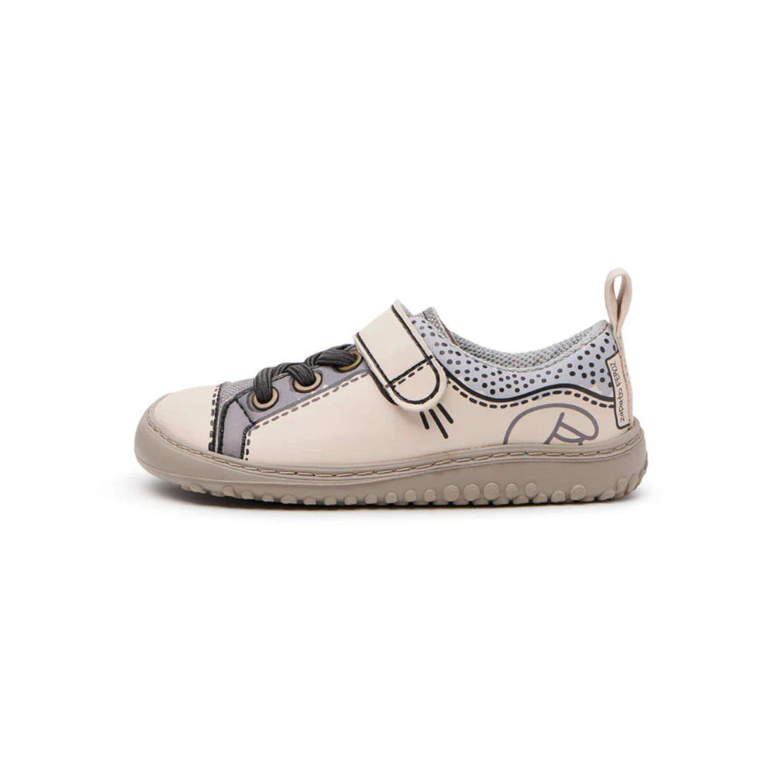 Zapato Feroz - Paterna Rocker Comic Gris Beige