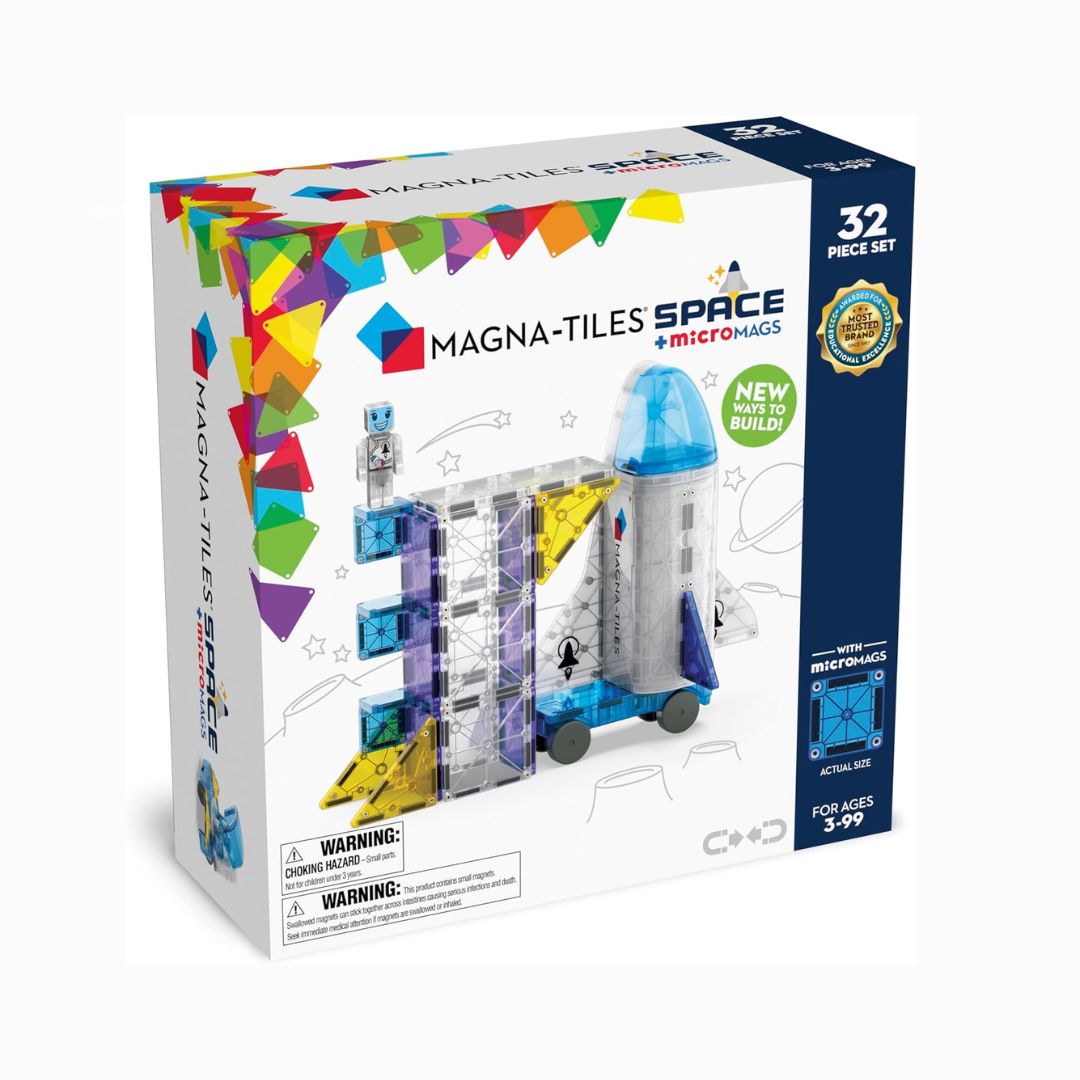 Magna Tiles Space + Micromags Kit 32 Piezas