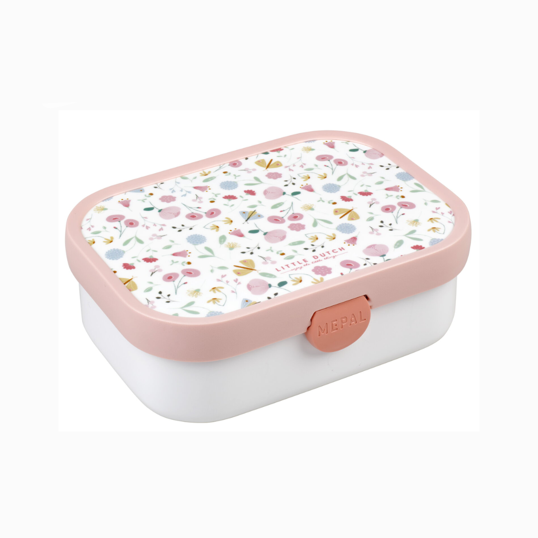 Caja para Almuerzo Flores y Mariposas