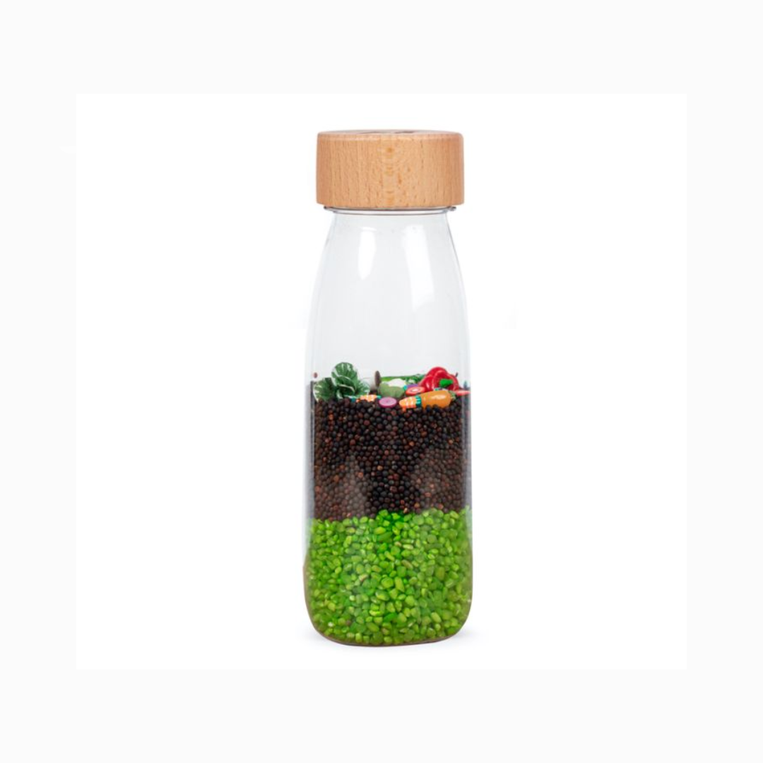 Botella Sensorial Verduras - Petit Boum