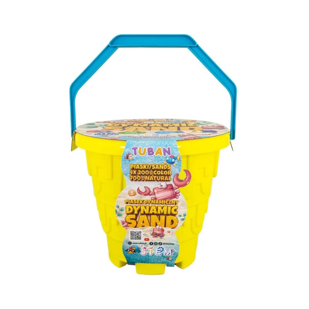 Cubo para la Playa con Arena Kinética y Moldes