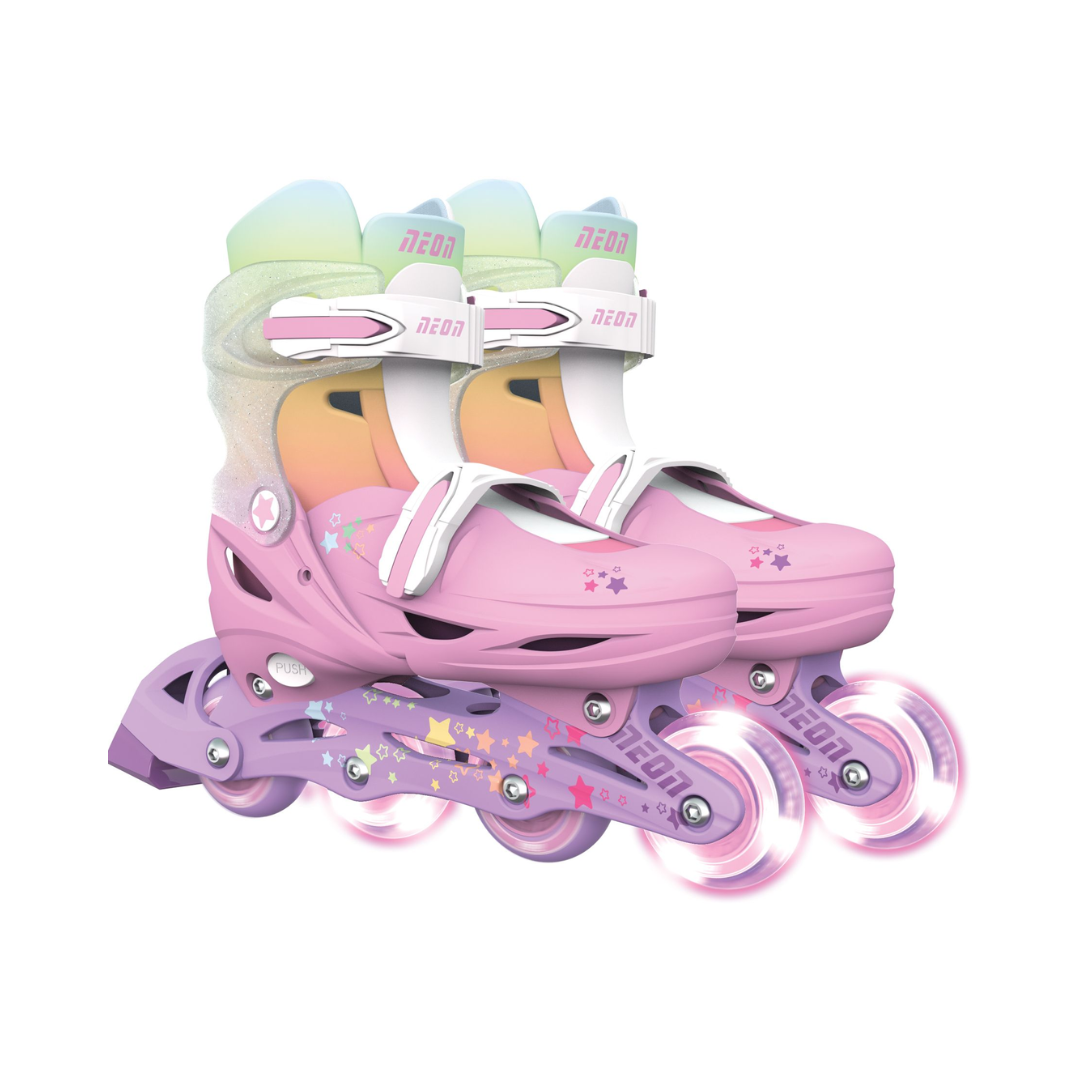 Patines Combo Neón Arcoiris