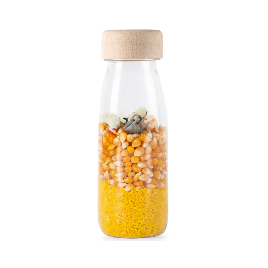Botella Sensorial Bebé Granja - Petit Boum