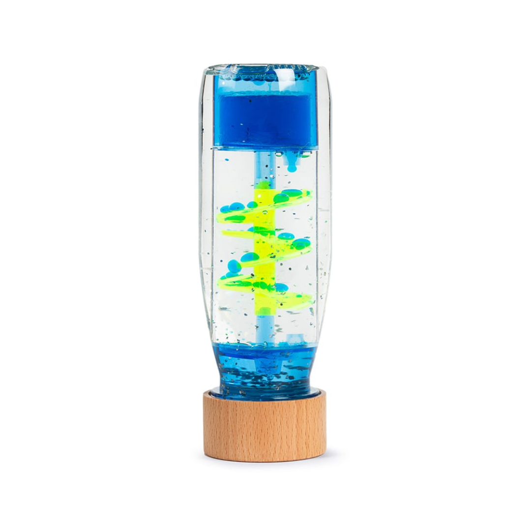 Botella Sensorial Espiral Azul - Petit Boum