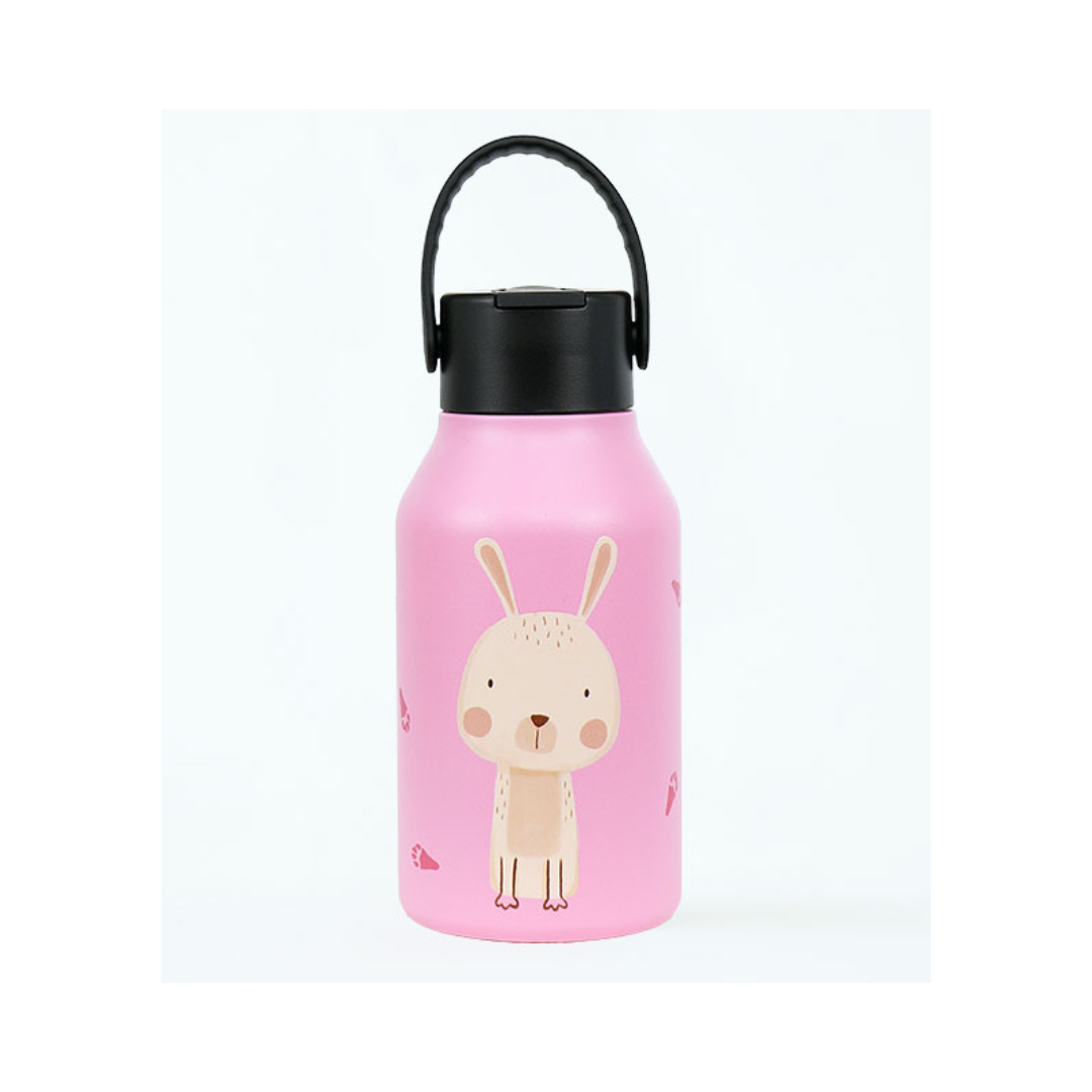 Botella Termo Conejo Rosa 350 Ml - Runbott