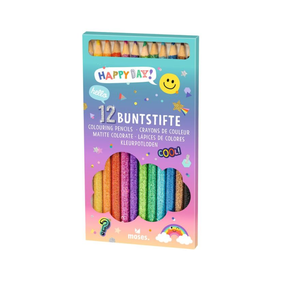 Lápices de Colores con Purpurina