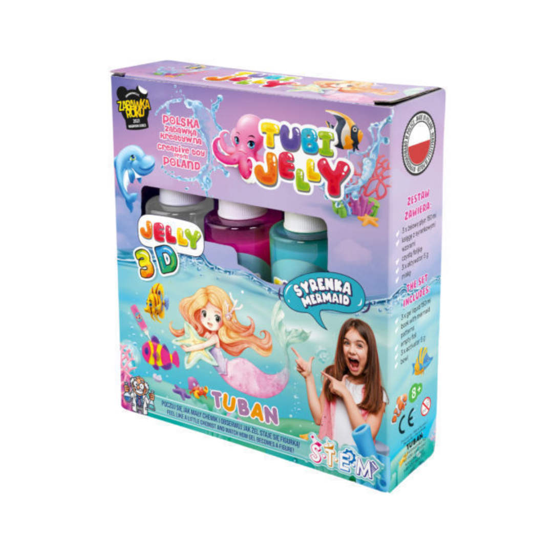 Kit Figuras de Gelatina Sirena 3 Colores