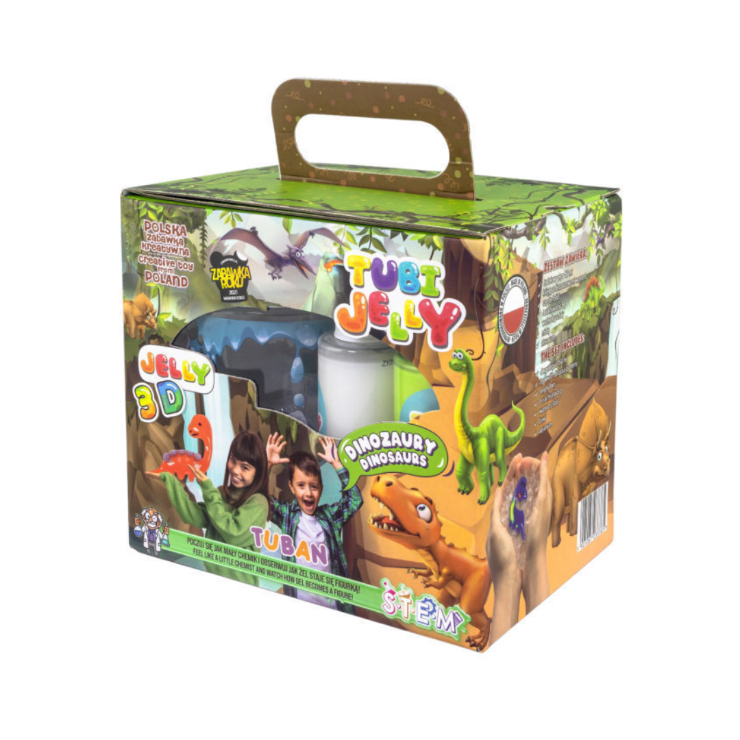 Kit Figuras de Gelatina Dinos 6 Colores