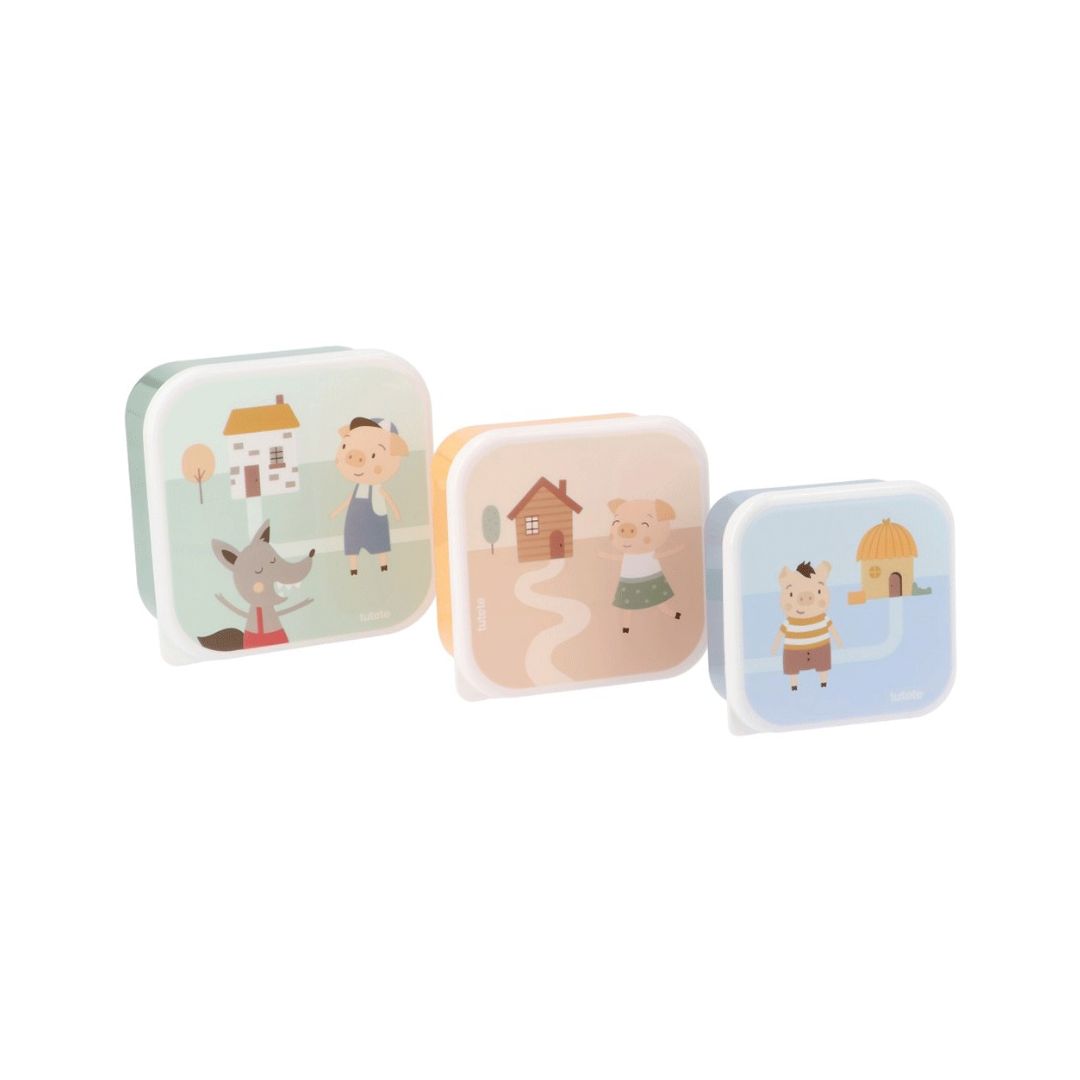 Cajas de Almuerzo Los 3 Cerditos - Tutete