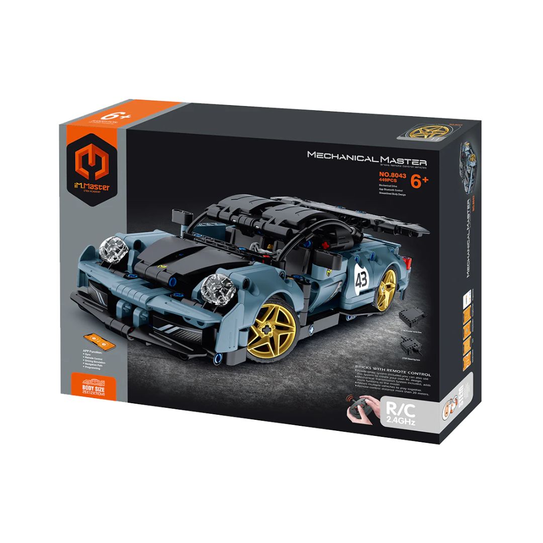 iMMaster Coche Radio Control Negro 449 Piezas