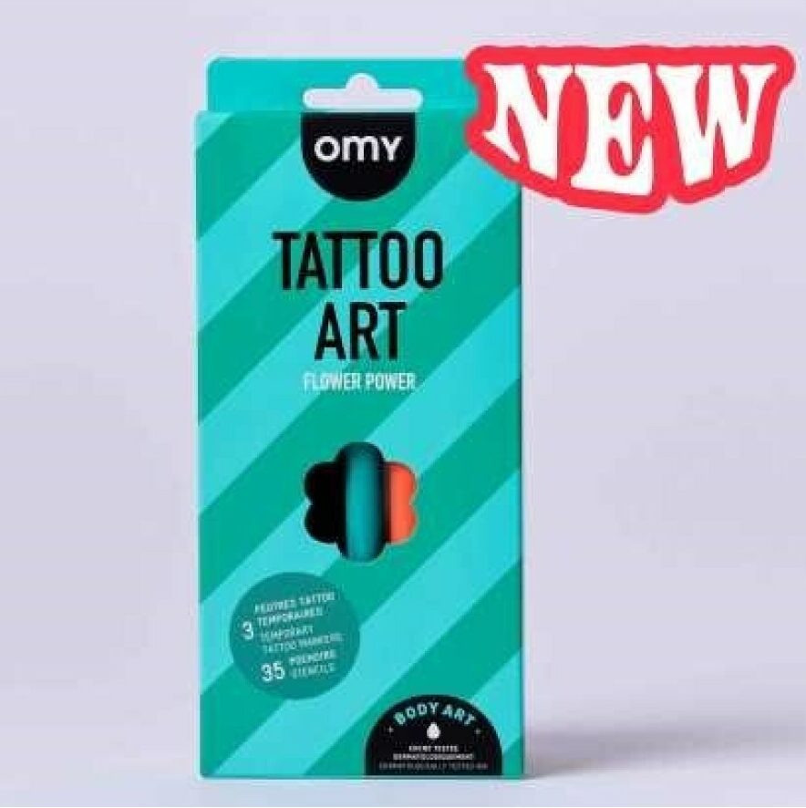 Tattoo Temporales  Flower Power